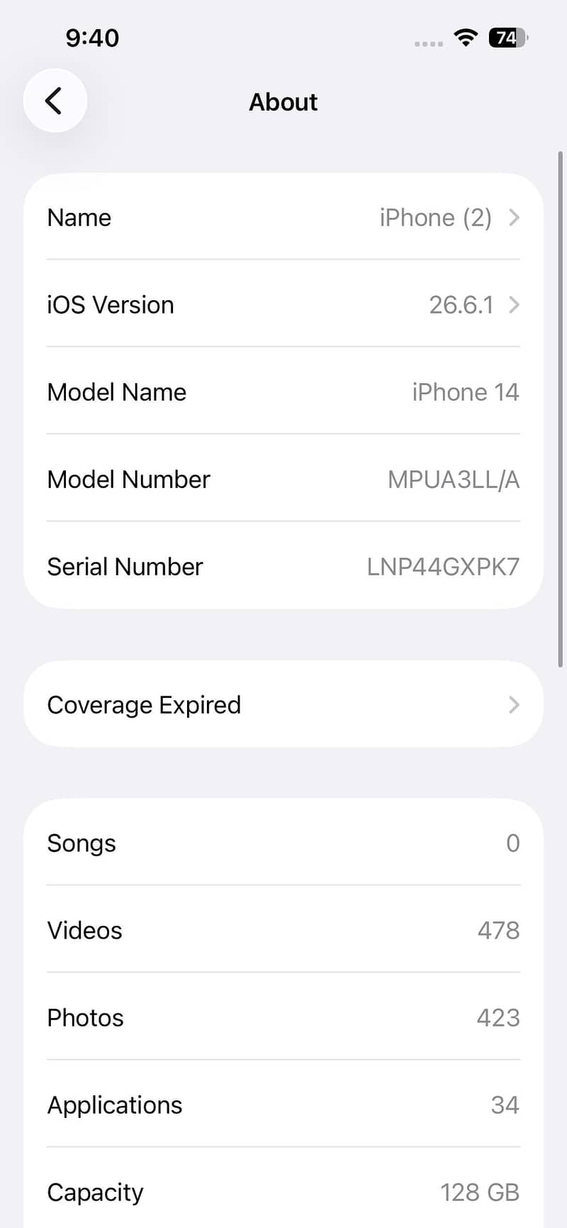 Apple iPhone 14 0