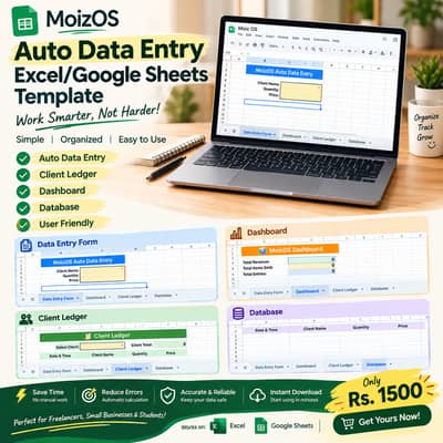 Affordable Data Entry Software & Business Sheets |MoizOS