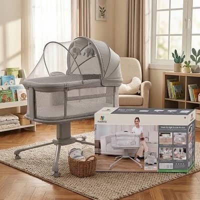 MASTELA DREAM STARLIGHT BEDSIDE BASSINET BABY SWING 0M+-3328 mode