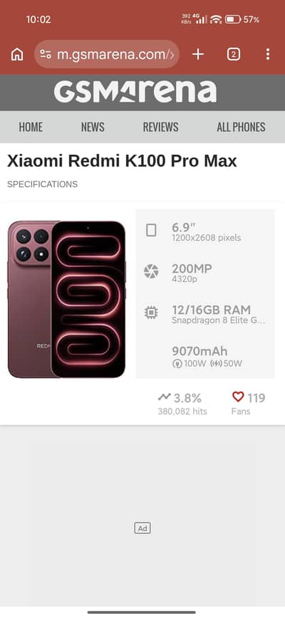 Red mi k100 pro max/ POCO f9 ultra