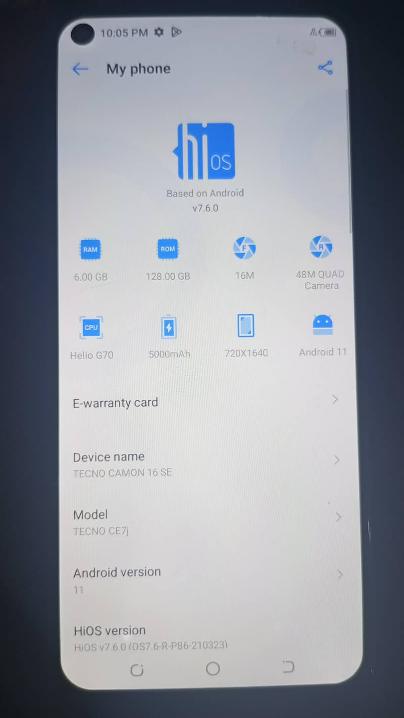 Tecno CAMON 16 SE 2