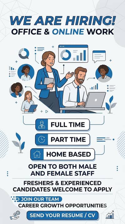 Hiring a job males& females