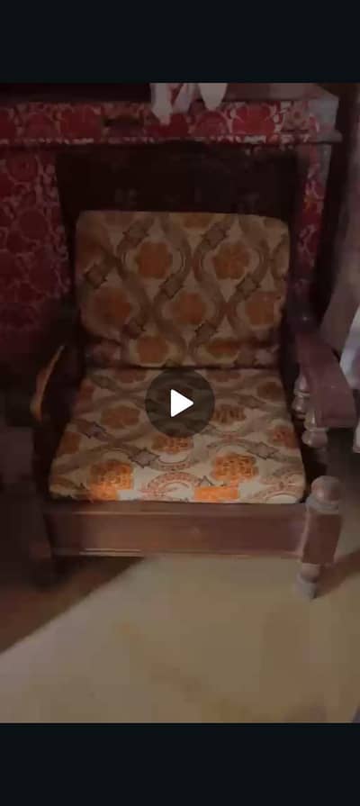5 seater wooden sofa set