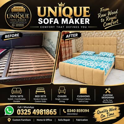 Premium Polished Bed | Wooden poshish  Bed Set | Modern Bedroom Design