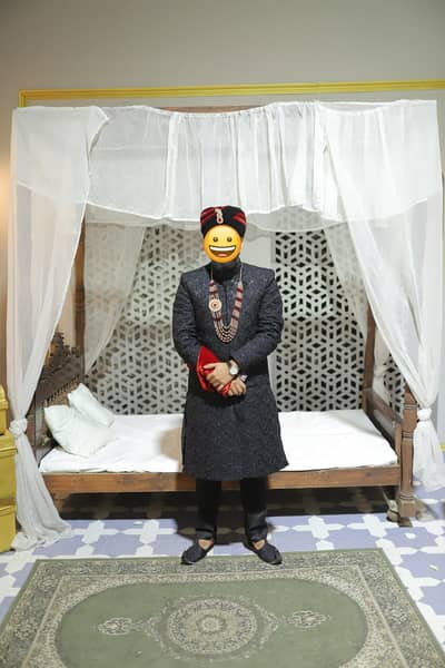 Elegant Black Sherwani – Classy & Stylish