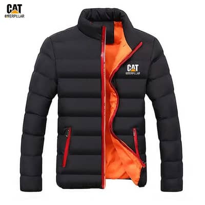 Men's Black Caterpillar Winter Puffer Jacket