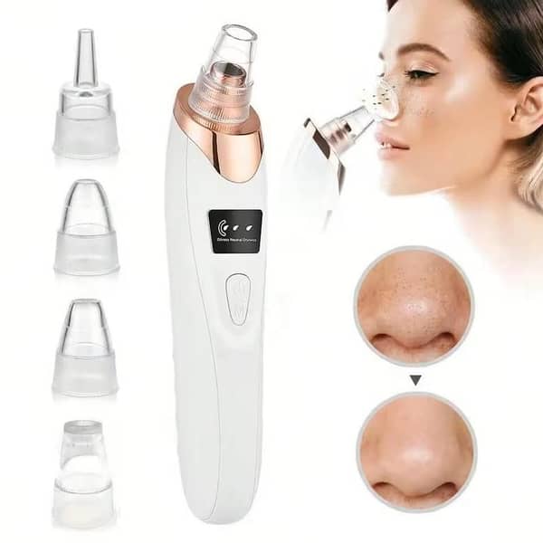 T  5 in 1 Electric Blackhead Acne Oil Remover Vacuum Suction Face Pore Cleaner Facial Beauty Equipment, Blackhead Removal Machine