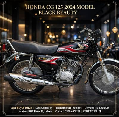 Honda CG125 Black color condition original 10/off/10