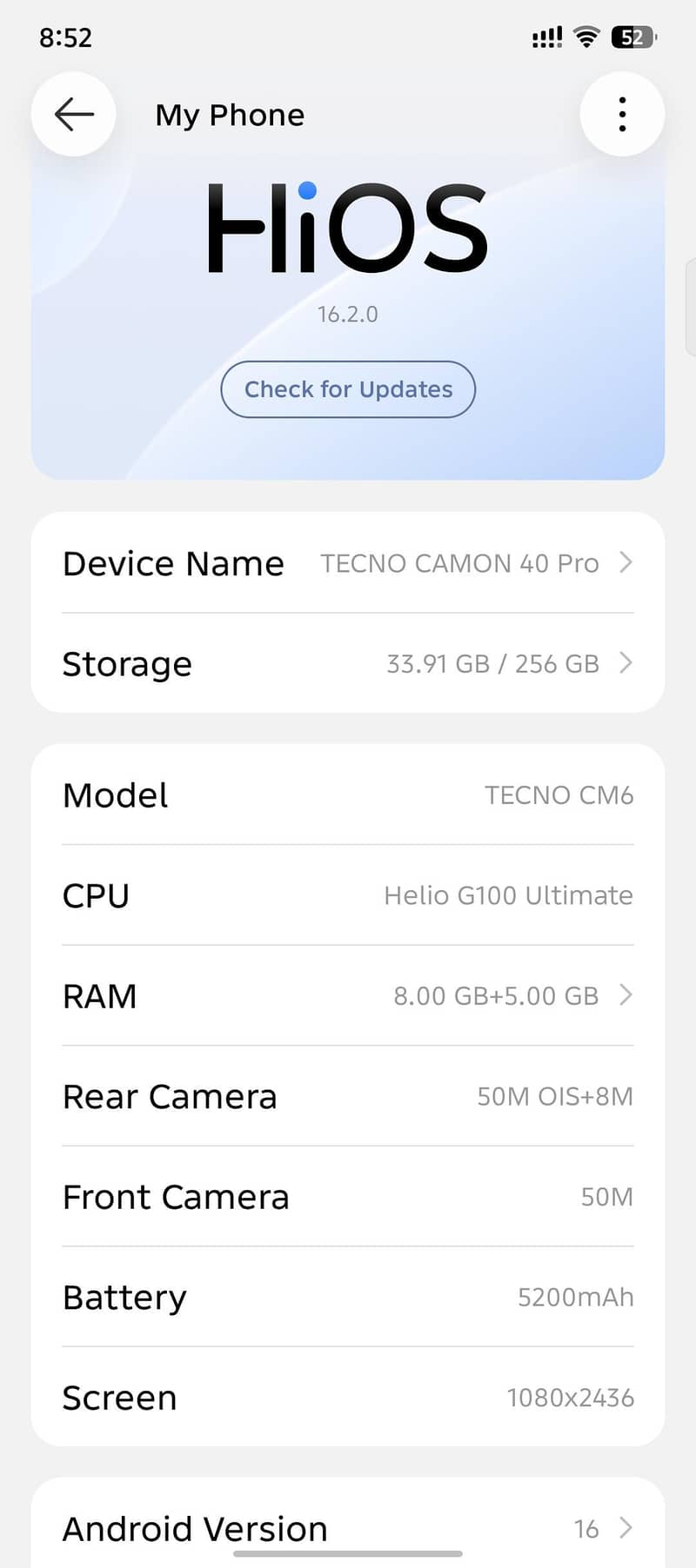 Tecno CAMON 40 Pro 9