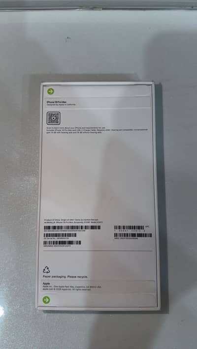 I phone 18 pro max burgundy colour 512 gb box pack