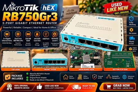 Mikrotik RB750Gr3 |  Power  Adapter