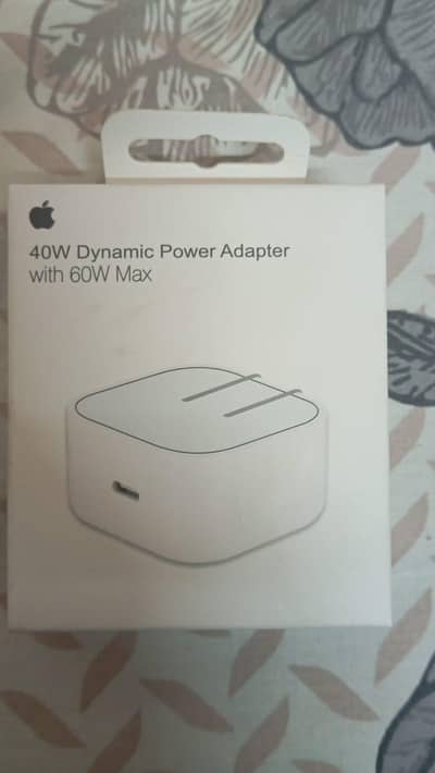 Original Apple New 40W Charger.