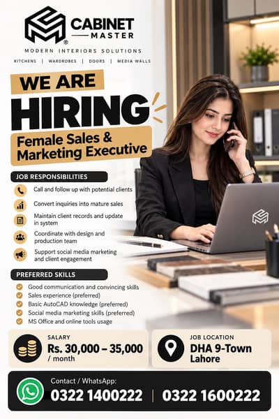 Female Executive Required