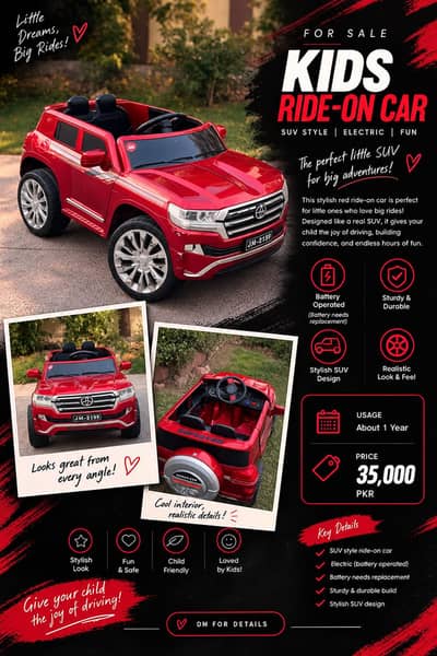 Kids’ Electric Ride-On SUV