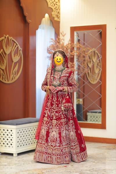 Red Velvet Bridal Lehenga – MNR Replica