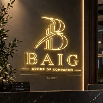 Neon Sign Board | 3D & Acrylic Signs | RGB | 2D | UV Stand