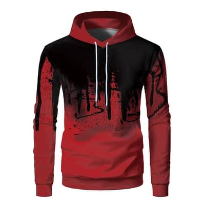 Men's 3D Graphic Printed Fleece Hoodie | Trendy Urban Winterwear