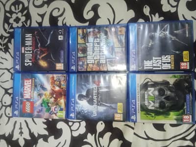 PS4 GAMES FOR SALE 1 PEICE 3000RS