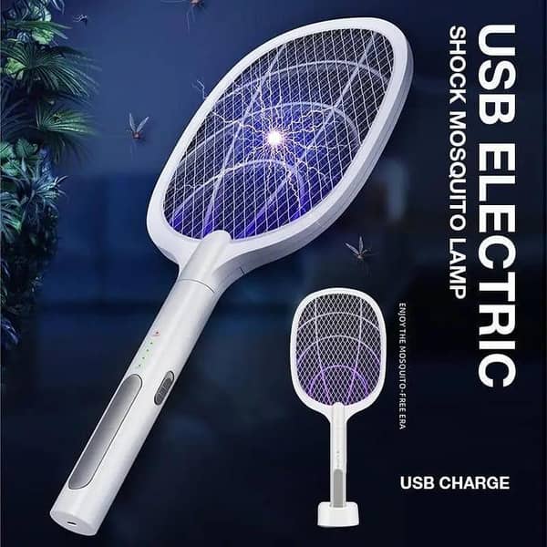 T  Rechargeable Mosquito killer Racket & Insect Zapper 2 in 1
