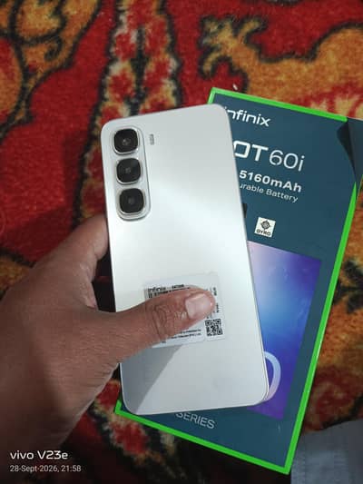 Infinix hot 60i only 2 month use 10/10 condition fresh phone full box