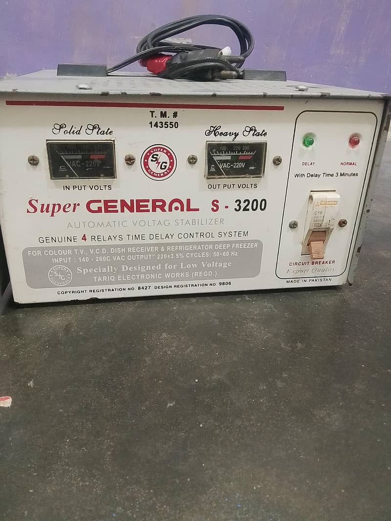 stabilizer 3200watt 0