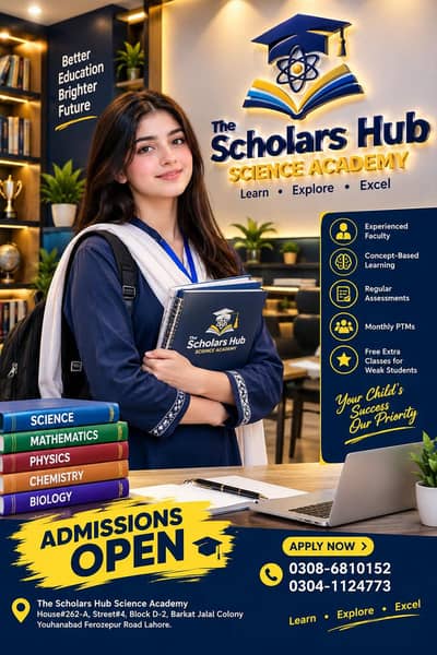 Maths, Urdu and English Teacher Required for Academy