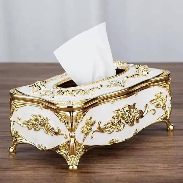 T  Kitchen Rectangular Fancy Table Facial Tissue Box Cover Holder