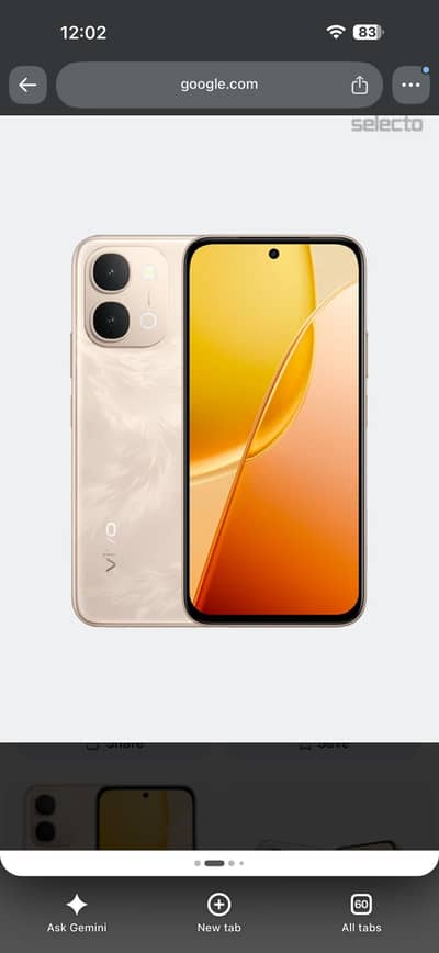 Vivo  Y31D golden color 8gb 256gb just box open