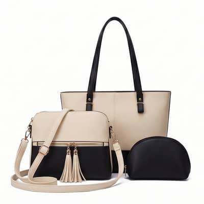Ladies 3-Piece Handbag Set | AnasCollection