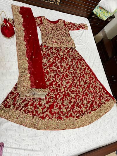 Bridal Lehnga Fresh Red color