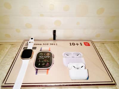 Smart Watch Ultra Combo + Wireless Earbuds with 7 Straps - Brand New⁠