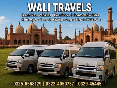 Rent a car, Hiace Grand Cabin HiRoof Van, Coaster & Bus in Lahore