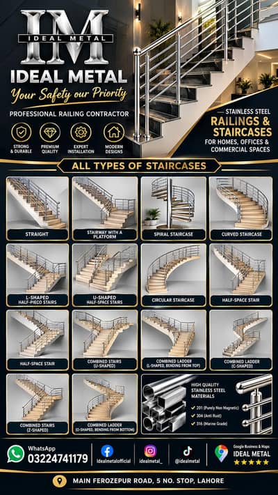Stainless Steel Railing/Grill| Stair,terrace,fence,door| Glass,Cnc,pvc