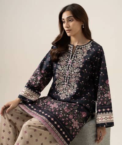2 PIECE - EMBROIDERED LIGHT KHADDAR SUIT