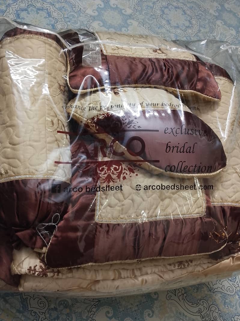Wedding bed sheet complete set 4