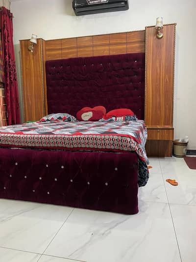 Solid wooden bed for sale condition 8/10