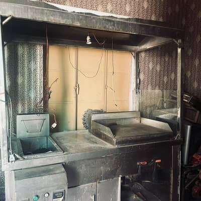 counter Hot plate and Automatic fryer