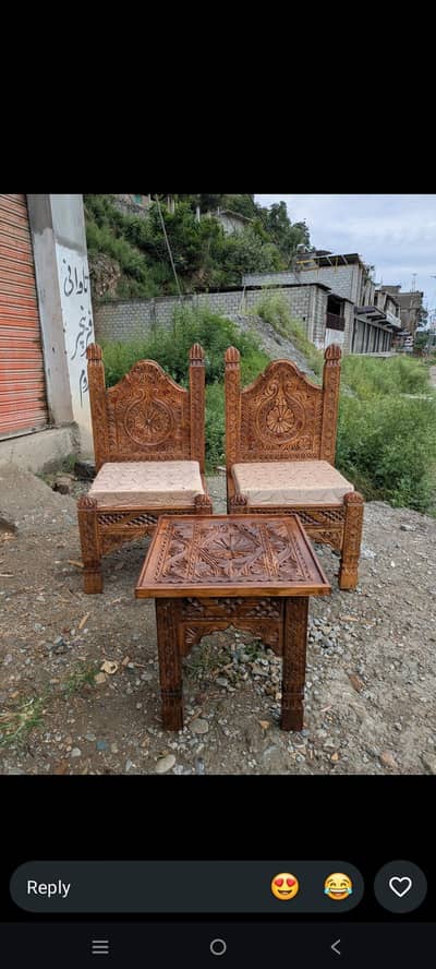 room chairs set in solid wood for sale