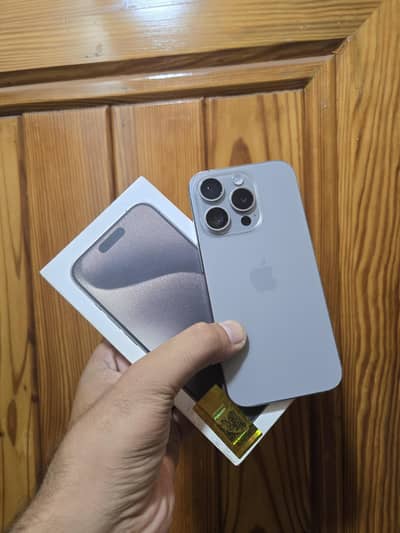 15 Pro PTA 128 Physical+esim 9.5/10 92% BH Original with Box Cable
