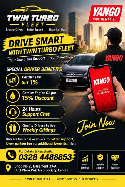 Twin Turbo Fleet Yango Partner