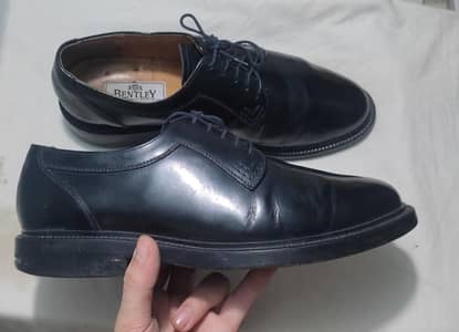 Bentley Black Leather Formal Shose Size 44/10