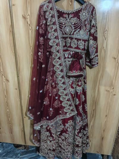 Beautiful Maroon Bridal Couture
