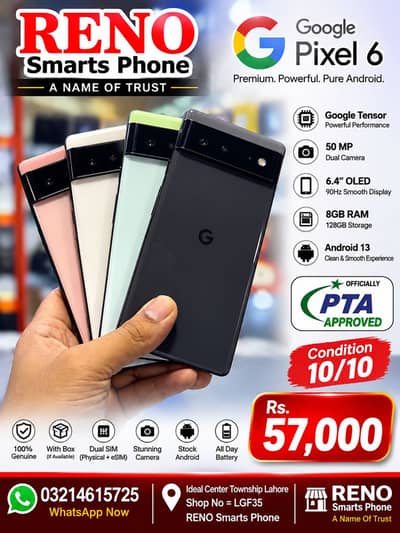 Google Pixel 6 Pta Approved