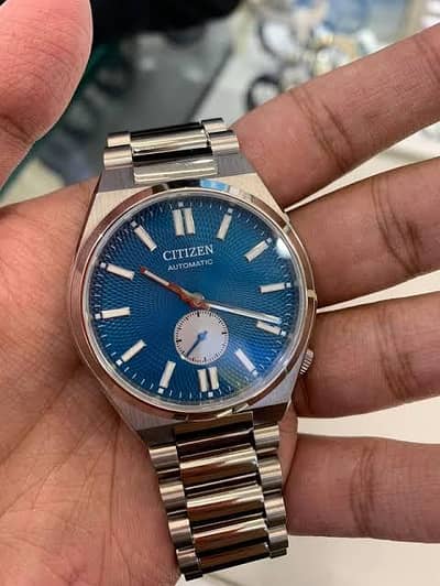 CITIZEN TSUYOSA DOWN SECOND BLUE DIAL WATCH