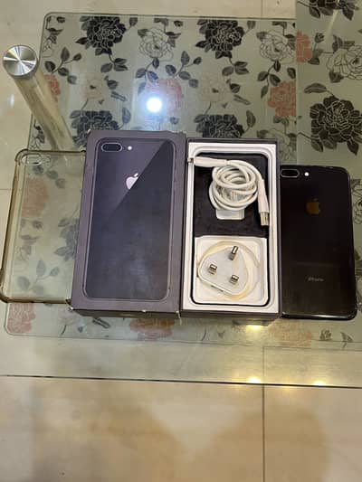 Iphone 8 plus 64GB official PTA Approved with box and adapter