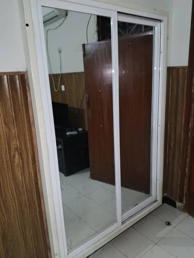 Aluminium wardrobe slide frame mirror