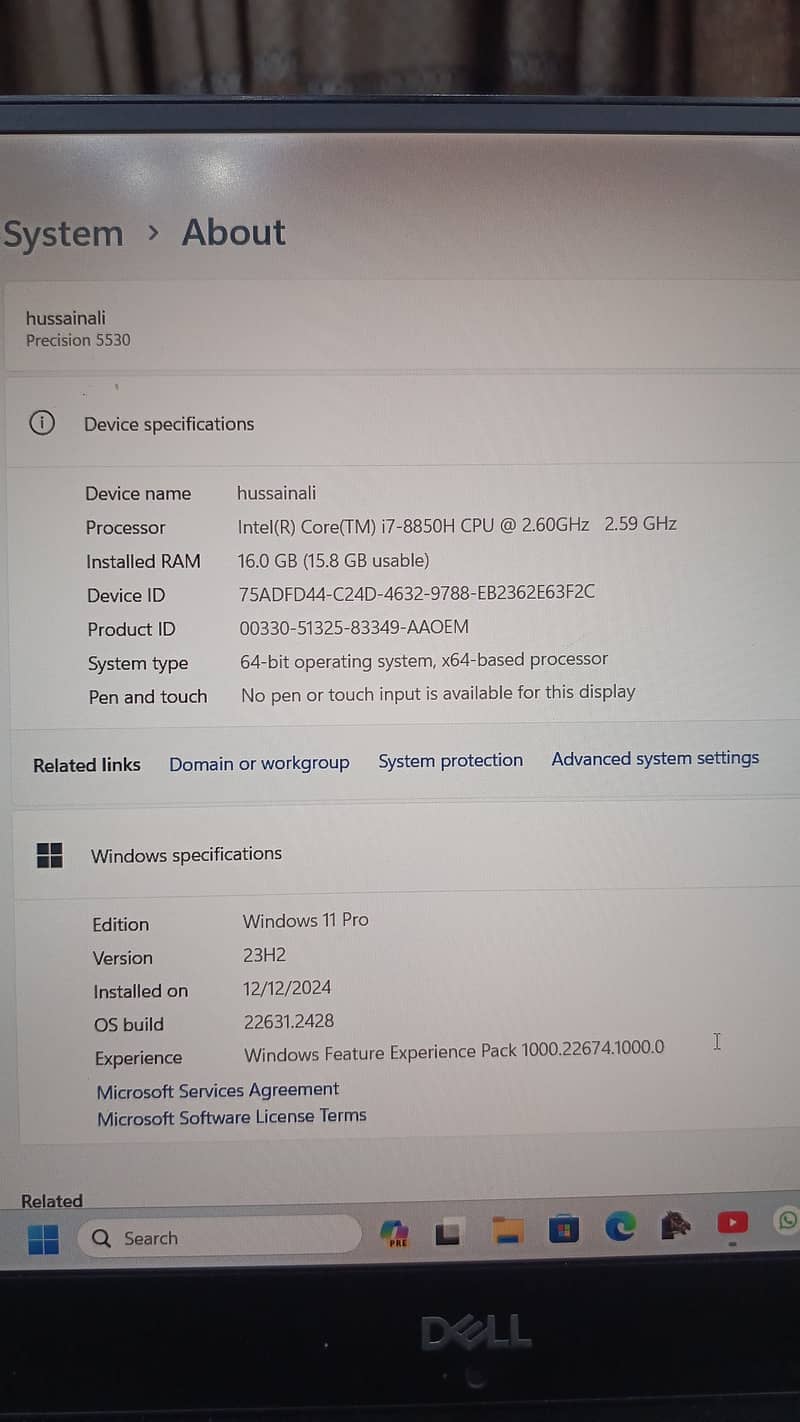 Dell precision 5530 1