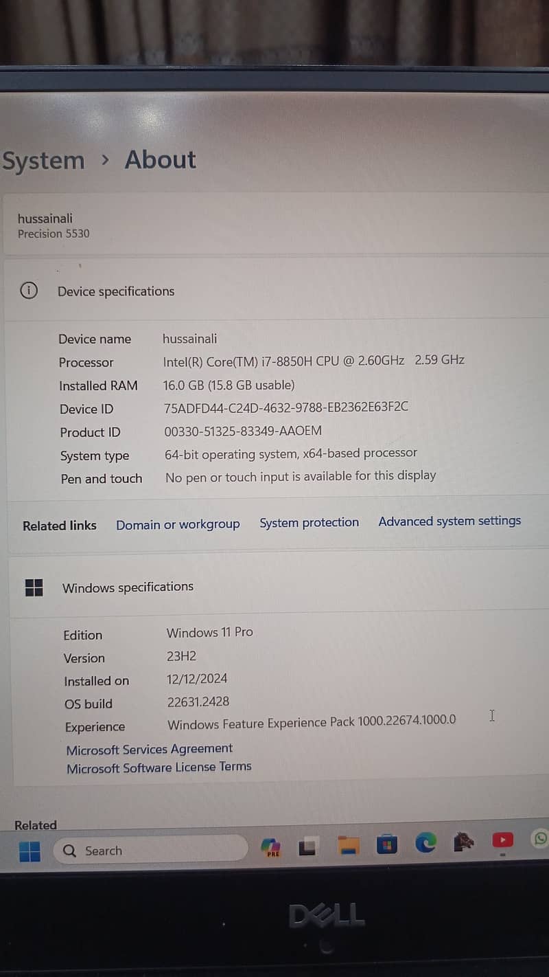 Dell precision 5530 3