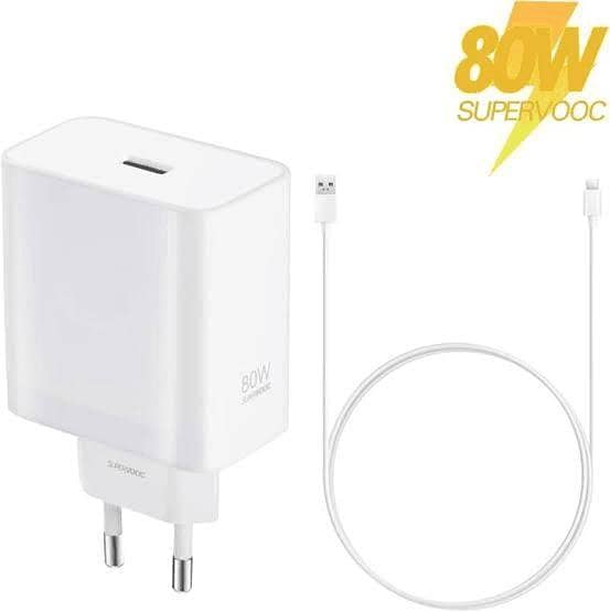 Oppo And Realme 80W to 120W Original Charger Super Vooc Ultra Fast 80 Watt Adapter With Original TYpe _C Cable Hs Accessories