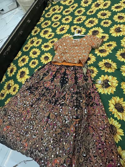 Bridal lehnga for mehndi event